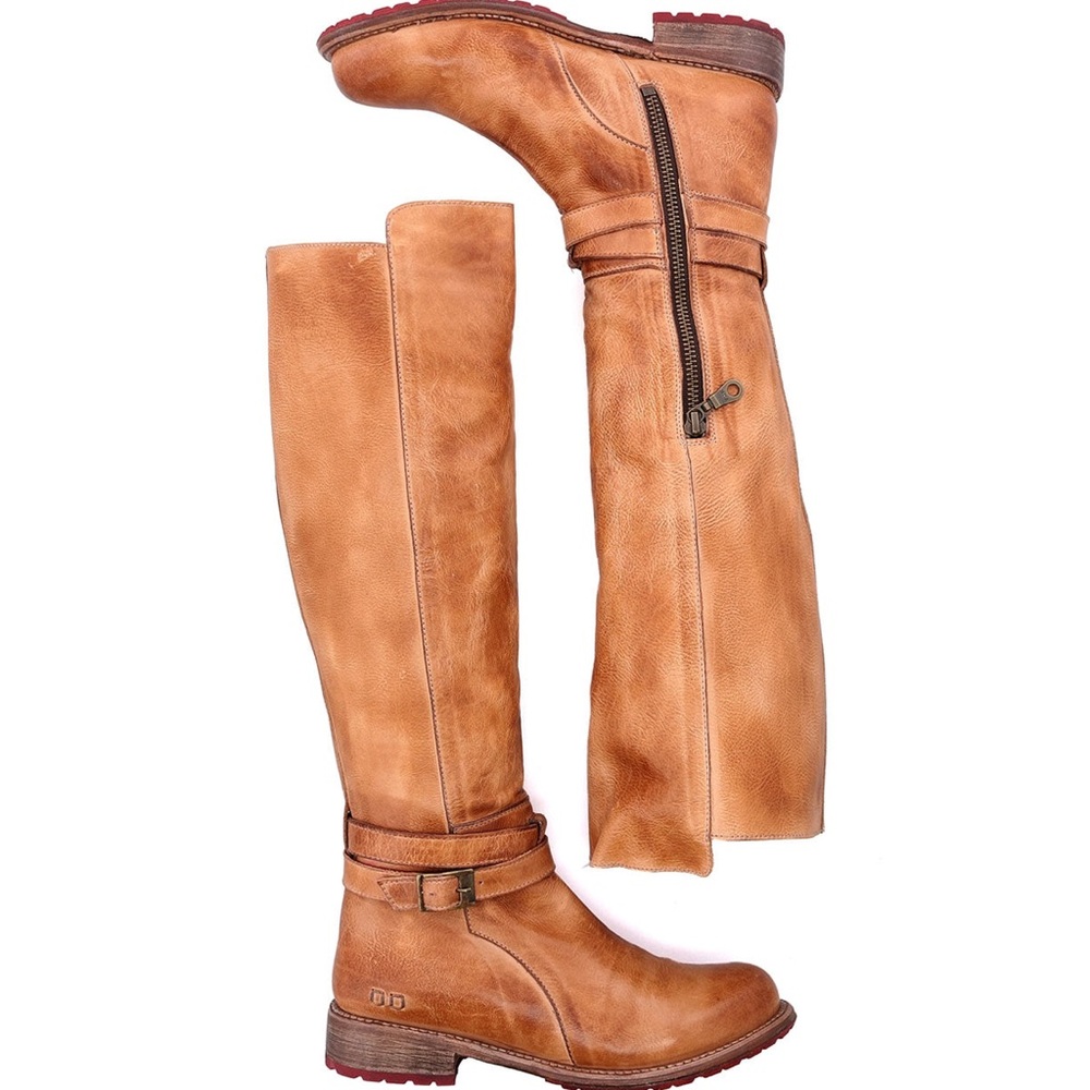 Bed Stu Bristol knee high riding boots in tan rustic leather size 7.5